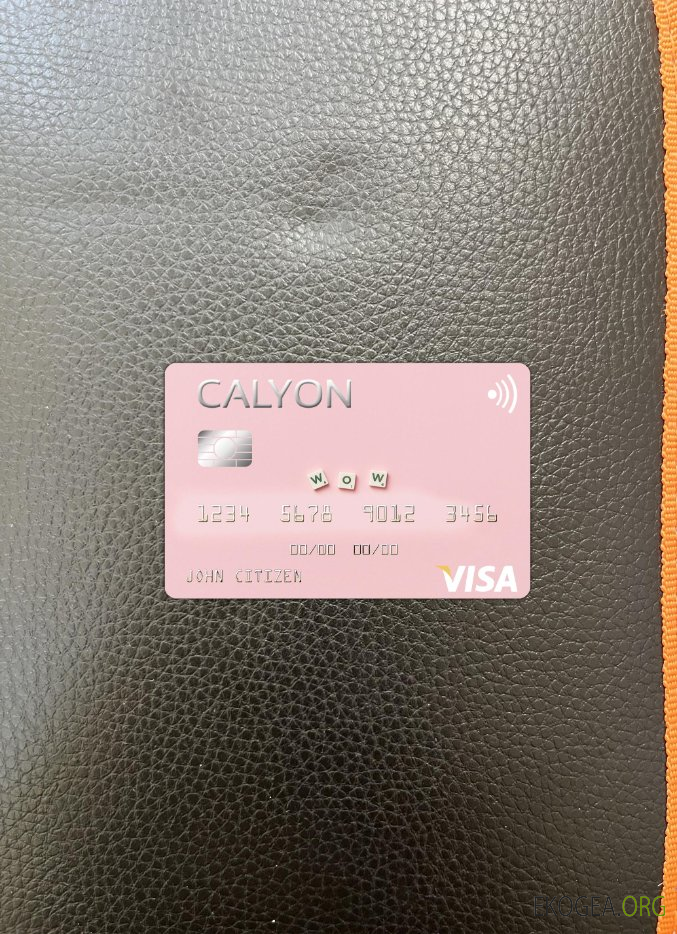 Algérie Calyon Algérie Banque carte visa photolook recto
